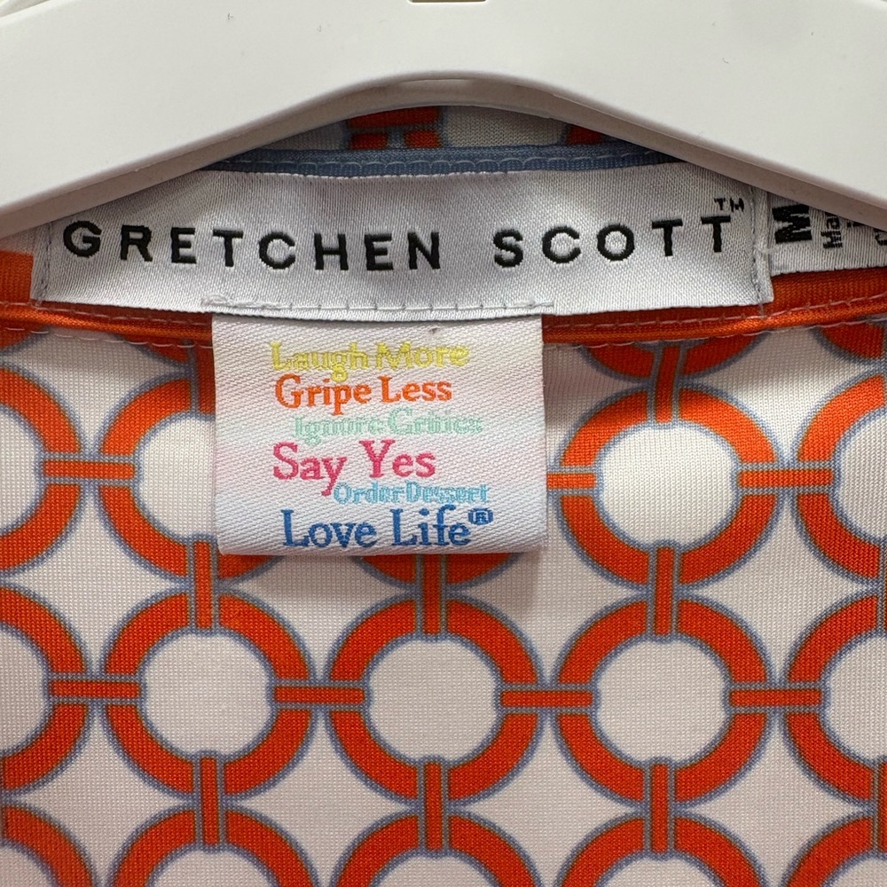 Gretchen Scott Everywhere Orange Patterned Dress … - image 7
